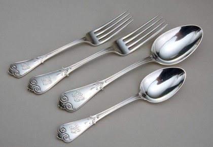 Tiffany Sterling Silver Flatware set (24 pieces) - Rare 